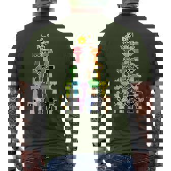 Sprunki Beats Sprunki Game Christmas Tree Men's T-shirt Back Print | Mazezy