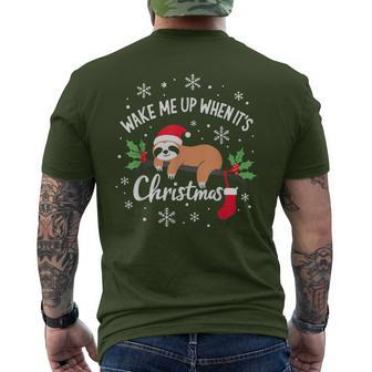 Weck Mich Auf Wenn Weihnachten Ist Christmas T-Shirt mit Rückendruck - Geschenkecke