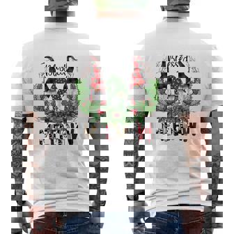 Blessed Meemaw Christmas Gnome Grandma Men's Back Print T-Shirt - Monsterry