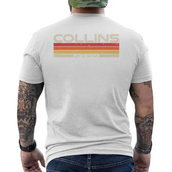 Collins Nachname Geburtstag Familientreffen 80Er 90Er Sonnenuntergang T-Shirt mit Rückendruck - Geschenkecke