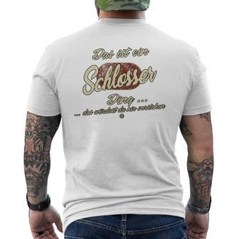 Das Ist Ein Schlosser Ding Family Locksmith T-Shirt mit Rückendruck - Geschenkecke