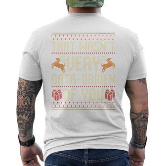 Das War Nicht Sehr Datengetriebenon Euch Ugly Christmas Jumpers Long-Sleeved T-Shirt mit Rückendruck - Geschenkecke