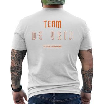 Distressed Teamanrij Proud Family Last Name T-Shirt mit Rückendruck - Geschenkecke