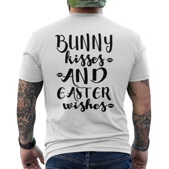 Easter Bunny Wishes And Easter Wishes Premium Men's Back Print T-Shirt - Monsterry