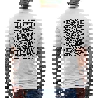 Qr President Trump 4547 Trump Dancing Code Pocket Men's T-shirt Back Print | Mazezy