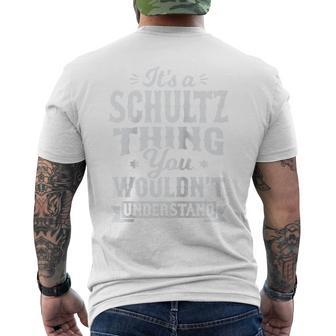 It's A Schultz Thing You Wouldnt Understand Nachname Nachname Raglan T-Shirt mit Rückendruck - Geschenkecke