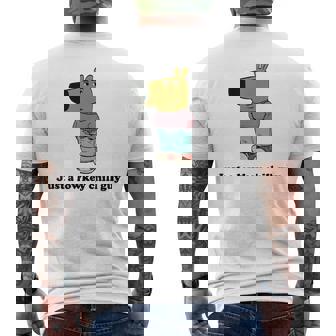 Just A Lowkey Chill Guy Men's T-shirt Back Print - Seseable