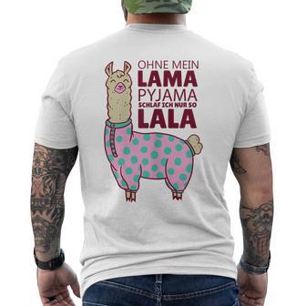 Lama Lama Pyjamas Alpaca Sleep T-Shirt mit Rückendruck - Geschenkecke