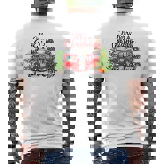 LPQ2 Camping RV Christmas Happy Xmas Party Camping Men's Back Print T-Shirt - Monsterry