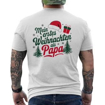 Mein Erstes Weihnachten Als Papa T-Shirt mit Rückendruck - Geschenkecke