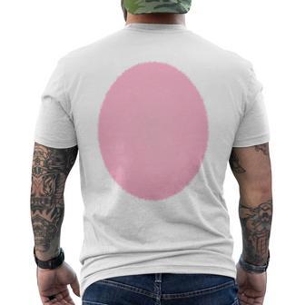 Pink Tummy Belly Easter Bunny Rabbit Furry Cosplay Costume Men's Back Print T-Shirt - Monsterry