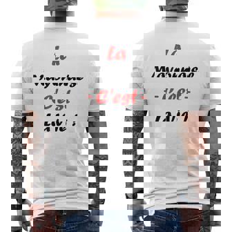 Sauce La Mayonnaise C'est Laie Humour Mayonnaise T-shirt imprimé au dos - Cadeauxyz