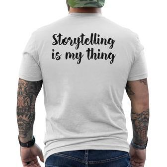 Storytelling Ist Mein Ding Story Telling Folk-Legenden T-Shirt mit Rückendruck - Geschenkecke