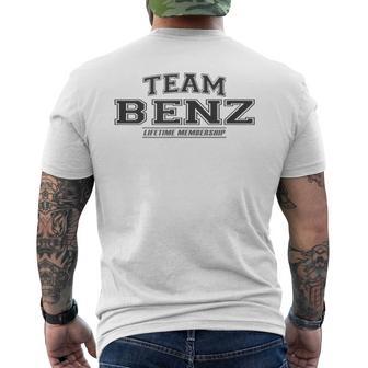 Team Benz Proud Family Name Last Name Gray T-Shirt mit Rückendruck - Geschenkecke