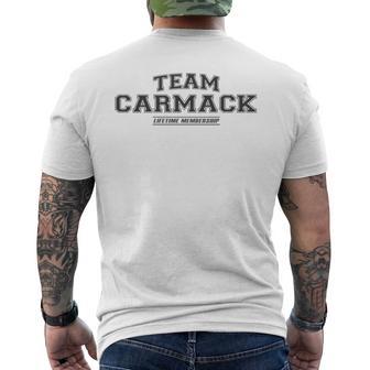 Team Carmack Stolzer Familiennachname Nachname Geschenk T-Shirt mit Rückendruck - Geschenkecke