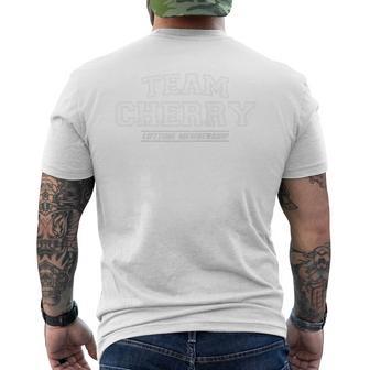 Team Cherry Proud Family Name Surname Raglan T-Shirt mit Rückendruck - Geschenkecke