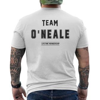 Team O'neale Proud Family Last Name Family T-Shirt mit Rückendruck - Geschenkecke