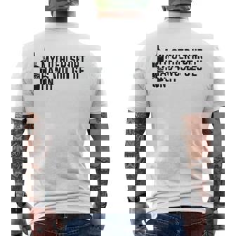 My Other Has Wood Glue On It Woodworker Men's T-shirt Back Print - Seseable
