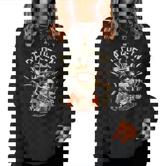 Rat Lover About Rats Queen Wearing Crown Women Sweatshirt - Monsterry