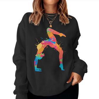 Gymnastics Handstand Girl's Women's Children's Gymnastics Sweatshirt Frauen - Geschenkecke