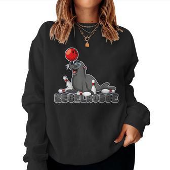 Kegelsebbe Seal Bowling Kegeln Word Game Sweatshirt Frauen - Geschenkecke