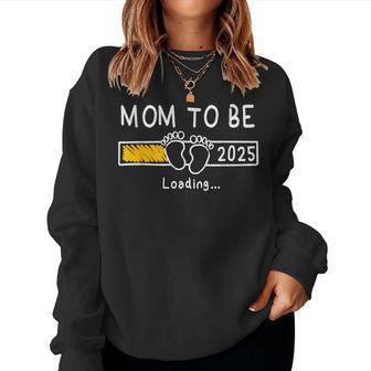 Mama Wird 2025 Loading Mama Est 2025 Wird Zur Mama Befördert Sweatshirt Frauen - Geschenkecke