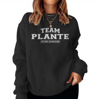 Team Plante Stolzer Familiennachname Nachname Geschenk Sweatshirt Frauen - Geschenkecke