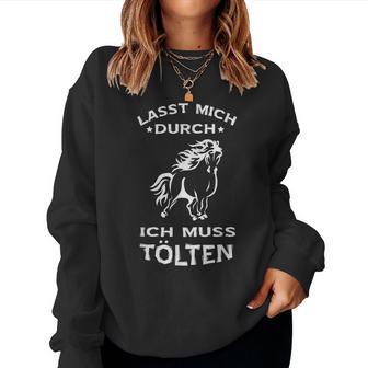 Tölten Iceland Horse Riding Slogan Sweatshirt Frauen - Geschenkecke