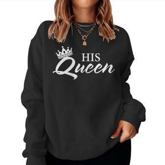 Women's Her King His Queen Couple Sweatshirt Frauen - Geschenkecke