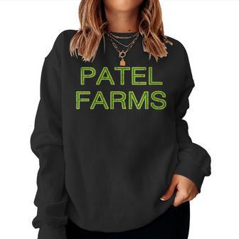 Women's Patel Farms Squad Family Reunion Last Name Team Sweatshirt Frauen - Geschenkecke