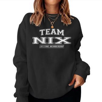 Women's Team Nix Proud Family Name Surname With-Neck Sweatshirt Frauen - Geschenkecke