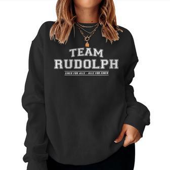 Women's Team Rudolph Proud Family Last Name With-Neck Sweatshirt Frauen - Geschenkecke