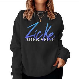 Women's Zicke Aber Seine Idiot Aber Ihr Paar Slogan Couple Sweatshirt Frauen - Geschenkecke