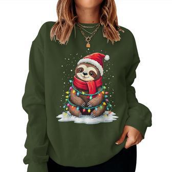 Christmas Children Sloth Xmas Family Sweatshirt Frauen - Geschenkecke