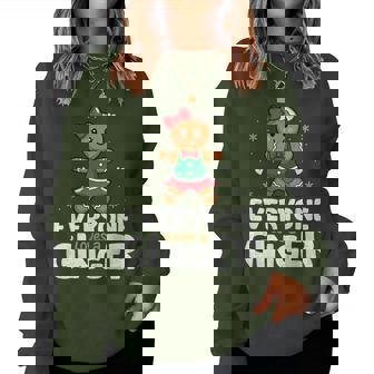 Everyone Loves A Ginger Girl Christmas Gingerbread Women Sweatshirt | Mazezy