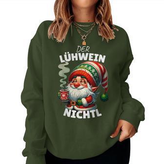 Mulled Wine Gnome Christmas Elf Lühwein Nichtl Sweatshirt Frauen - Geschenkecke