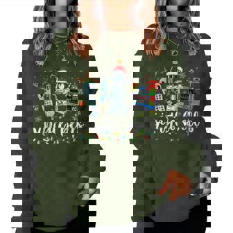 Icu Nurse Christmas Jingle Bells Tech Nursing Er Dept Women Sweatshirt | Mazezy