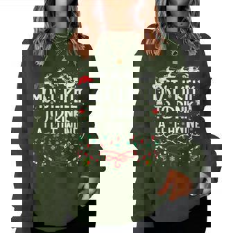 Most Likely To Drink All The Wine Family Christmas Women Sweatshirt - Monsterry