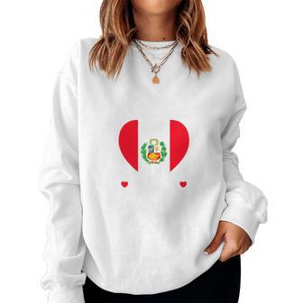 My Girlfriend Is Peruvian Girlfriend Peru Flag Sweatshirt Frauen - Geschenkecke