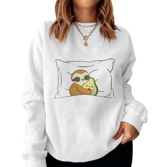 Official Sleep Sloth Avocado Pyjamas Sweatshirt Frauen - Geschenkecke