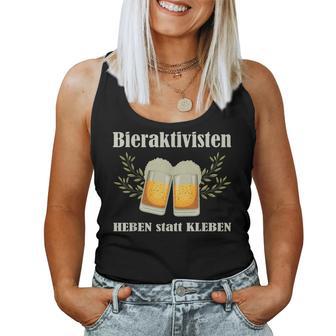 Bieraktivisten Heben Statt Kleben Beer Activist Tank Top Frauen - Geschenkecke