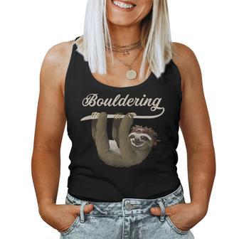 Boulder Sloth Climbing Bouldering Tank Top Frauen - Geschenkecke