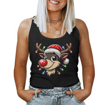 Christmas Children Reindeer Red Nose Xmas Tank Top Frauen - Geschenkecke