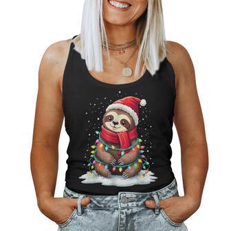 Christmas Children Sloth Xmas Family Tank Top Frauen - Geschenkecke