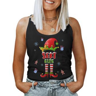 Christmas Outfit Sparkling Wine Elf Christmas Tank Top Frauen - Geschenkecke