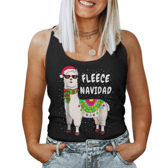 Llama Alpaca Christmas Fleece Navidad Tank Top Frauen - Geschenkecke