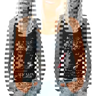 Merry Catmas Divertente Gatto Mammalogger Gnome Gatto Amante Natale Canotta da donna - Novitaregali