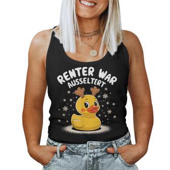 Renter War Ausgeltert Christmas Duck Tank Top Frauen - Geschenkecke