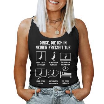 Running Duck Holder Duck Food Running Breeder Tank Top Frauen - Geschenkecke