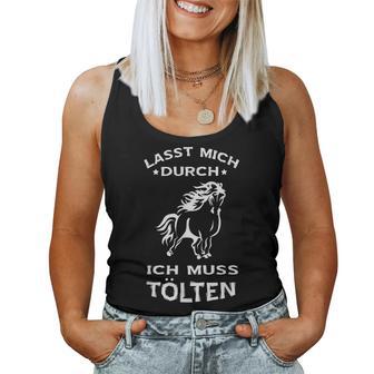 Tölten Iceland Horse Riding Slogan Tank Top Frauen - Geschenkecke